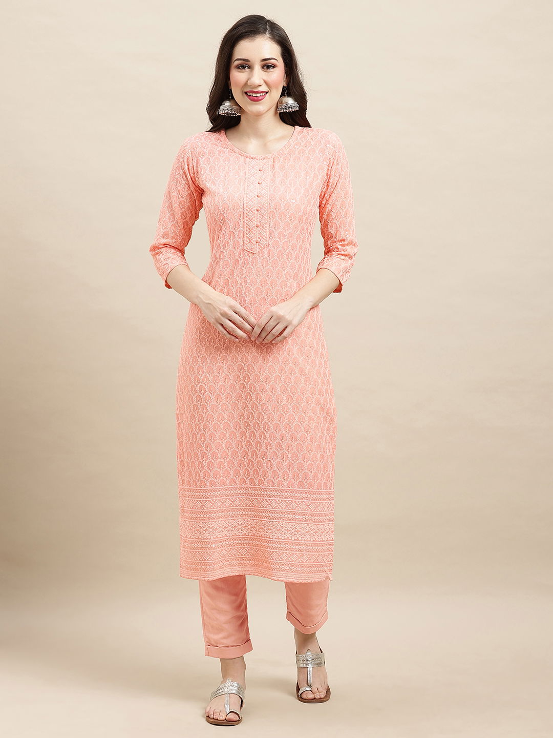 Poorva 1001 Long Embroidery Kurtis Catalog